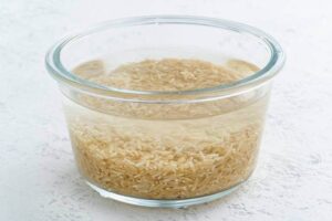 Rice water can give relief from dry skin