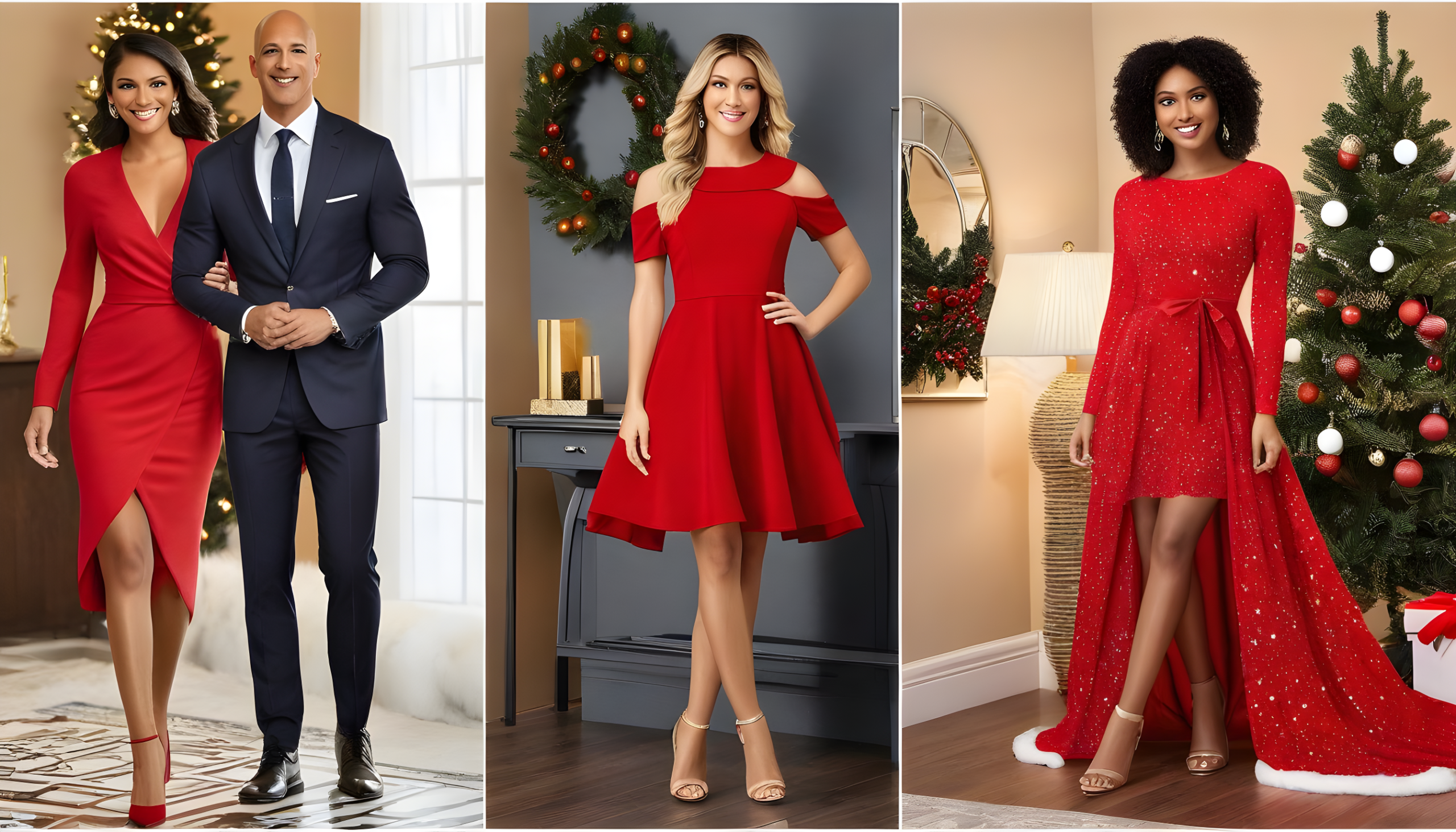 hottest red christmas dresses on amazon upscaled 3 scaled