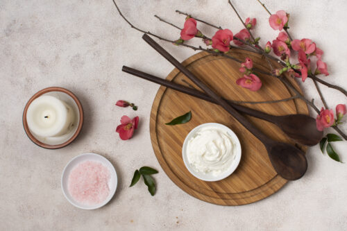 Rose petals, honey, and yoghurt facepack