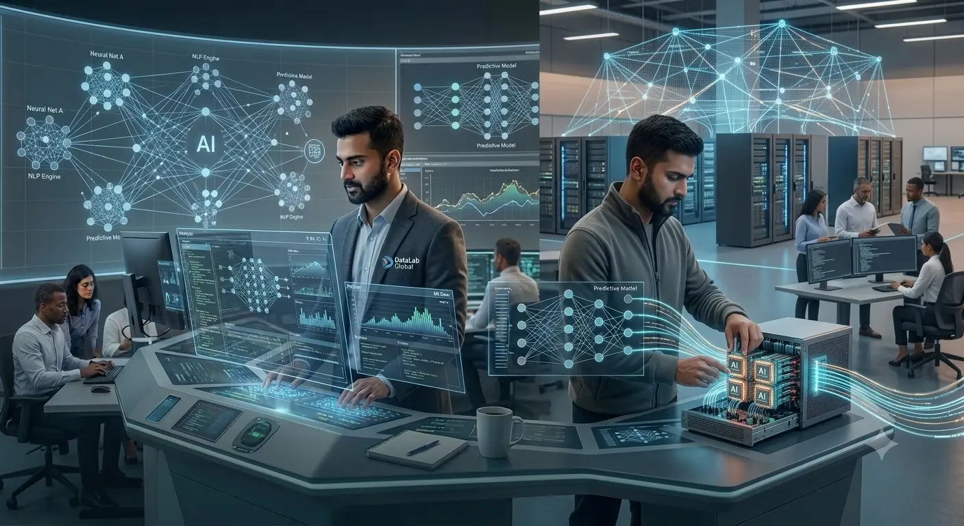 Data Science & AI trainee at work