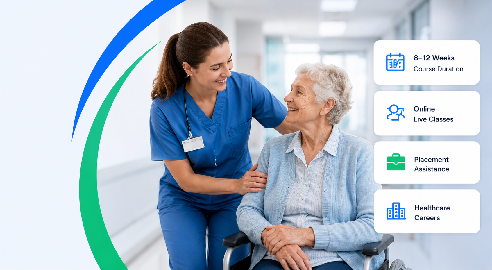 Compassionate healthcare professional providing caring support