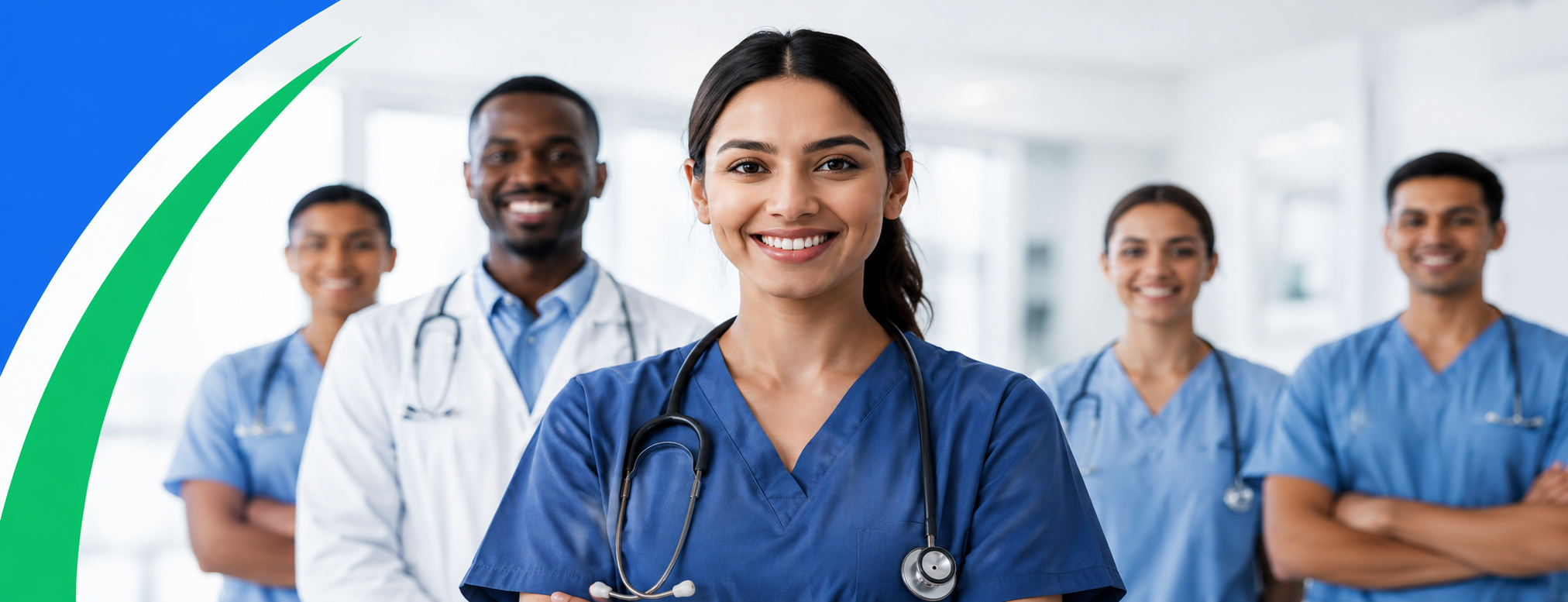 Healthcare team in a modern clinic